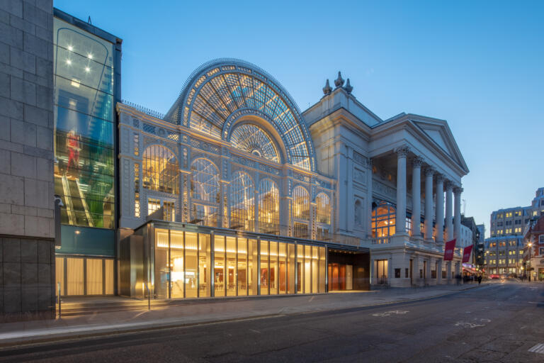 exterior street view of the Royal Opera House